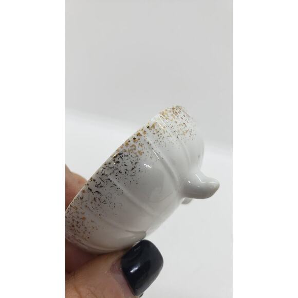 Vintage Trinket Ring Gift Box Bone China Champagne Wine Glass Top Audre' Calif - Picture 10 of 14